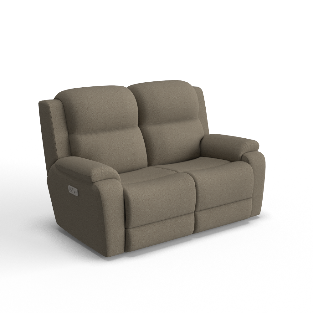 Dorian Power Reclining Loveseat w/ Headrest & Lumbar